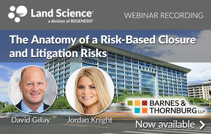 Risk based closure webinar