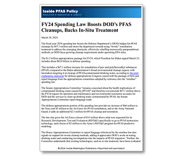 Inside PFAS Policy