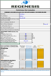 REGENESIS remediation design form