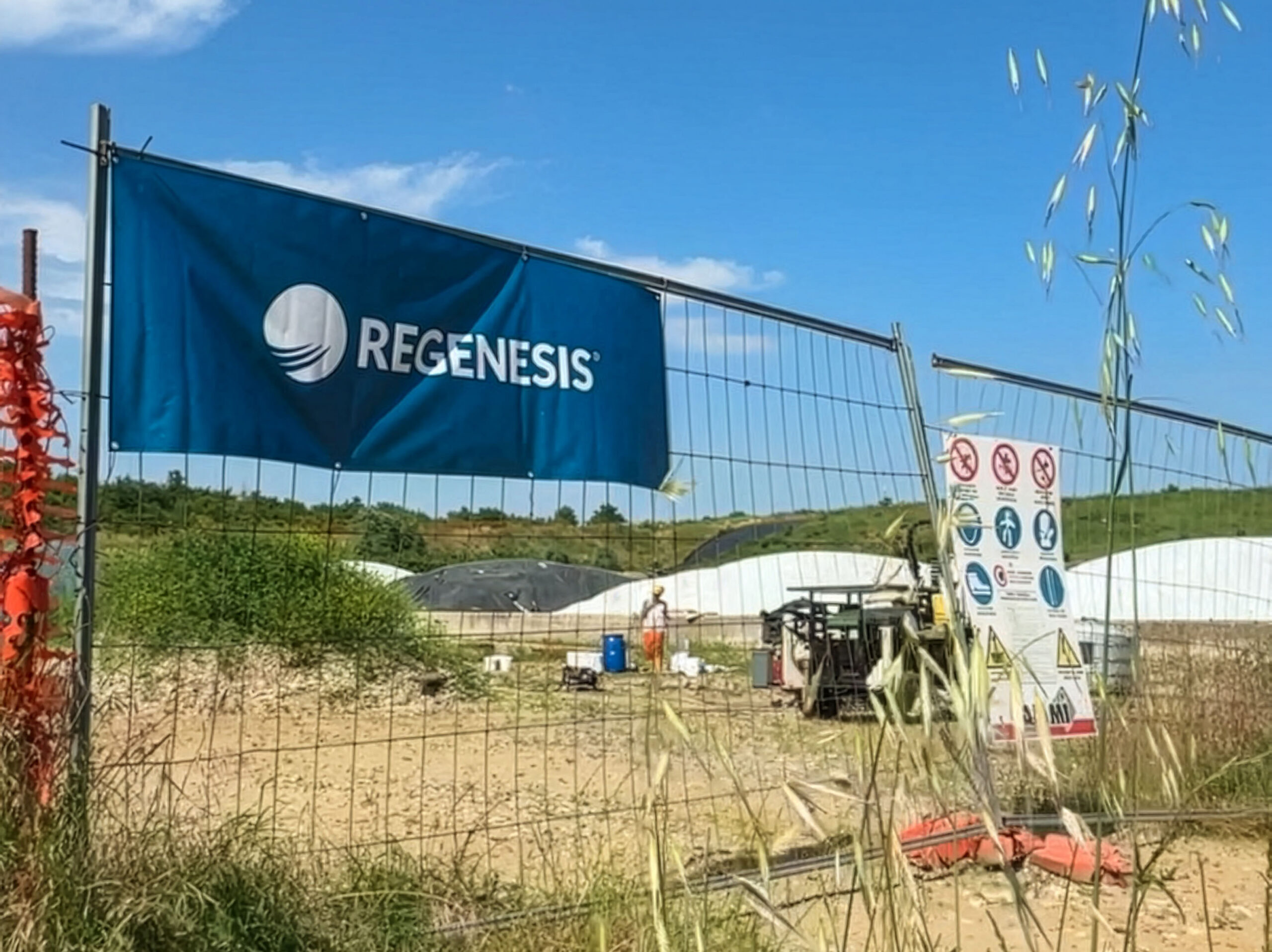 In situ chlorinated hydrocarbon remediation site in Italy