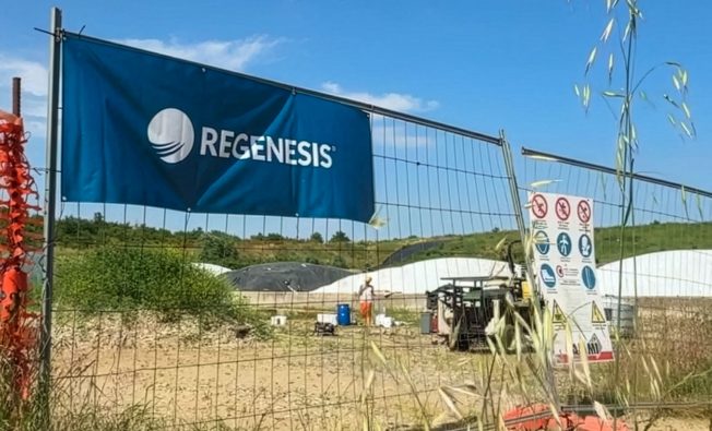 In situ chlorinated hydrocarbon remediation site in Italy