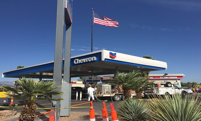 active service station remediation site - Las Vegas