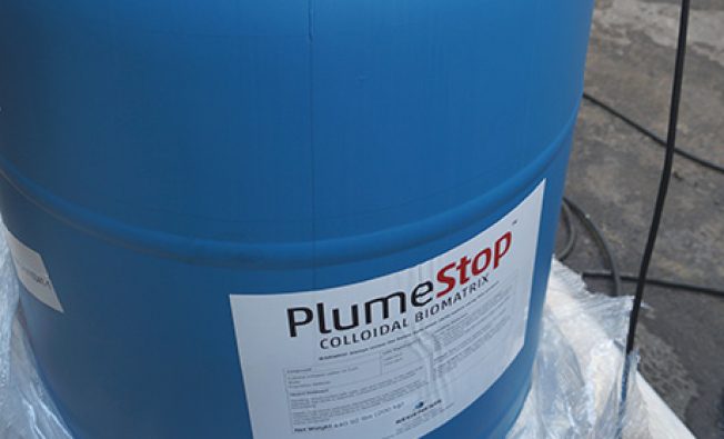 PlumeStop barrel for BTEX and CVOC remediation (case study cover)