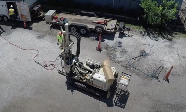 TCE plume remediation site