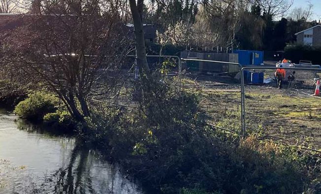 integrated petroleum remediation site - to protect a chalk stream