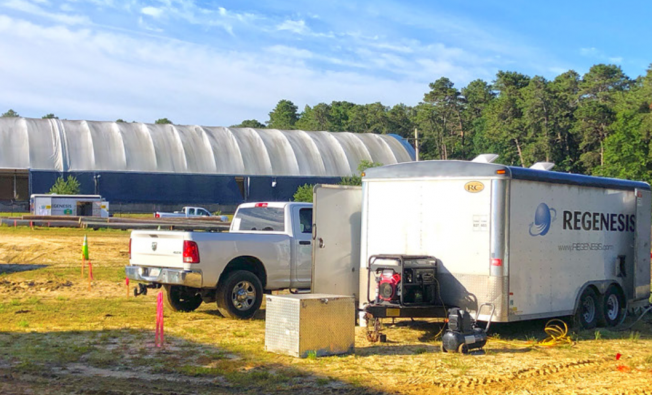 Superfund plume remediation site (PlumeStop®)